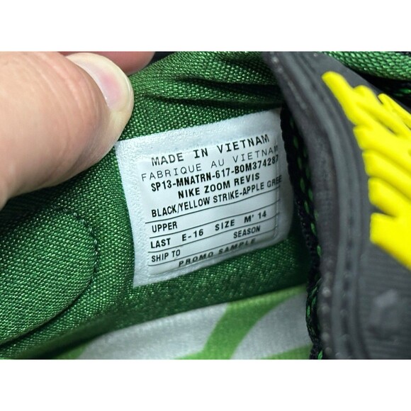 Men\'s Nike Zoom Revis Trainer Oregon Ducks Promo Sample Size 14 Black/Yell/Green main image 11